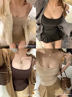 外扩bra显胸百搭吊带背心