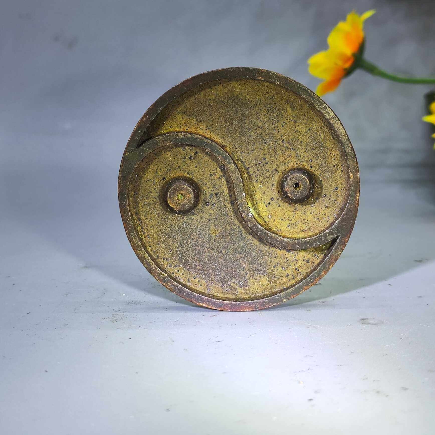 民间旧货收藏太极八卦图香插家用熏香炉家居装饰摆件,家居饰品,桌面摆件,淘宝优惠券,粉丝福利购,淘宝优惠卷