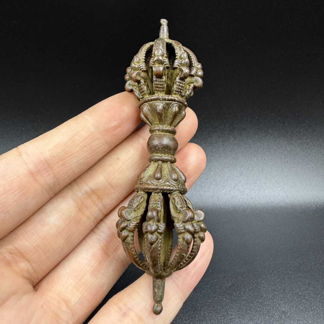 复古包浆藏饰黄铜金刚杵密宗法器