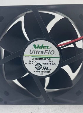 原装NIDEC正品24V 0.165A 变频器8CM厘米8025风扇U80T24MS4A7-51