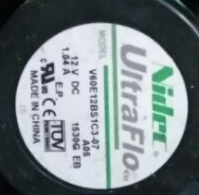 NIDEC V60E12BS1C3-07 12V 1.04A 6CM 6038 59Y4849 N24529G 风扇