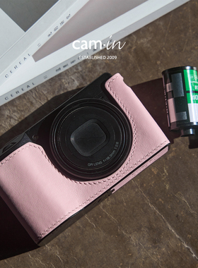 camin swift真皮牛皮理光GR4 HDF相机半包套保护套复古皮质防磕套