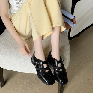 小个子增高7cm真皮夏季芭蕾鞋女小码313233内增高浅口玛丽珍单鞋