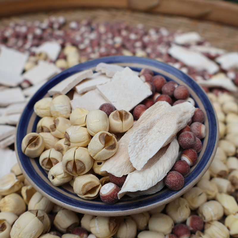 四神汤莲子芡实怀山药泡茶煲汤副