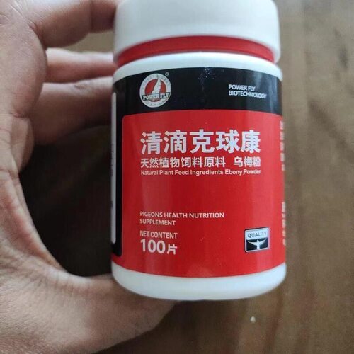 豪翔清滴克球康片100粒信赛鸽子鹦鹉保健用品毛滴虫球虫二合一