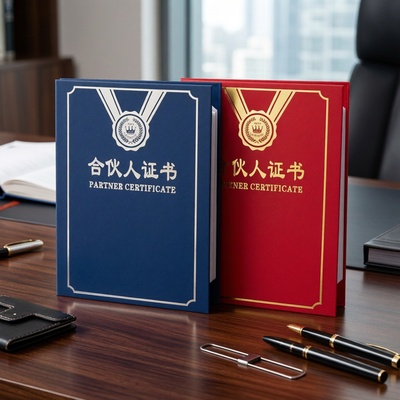 合伙人证书外壳A4封面分红原始股权合伙定制作珠光面股东横西式红
