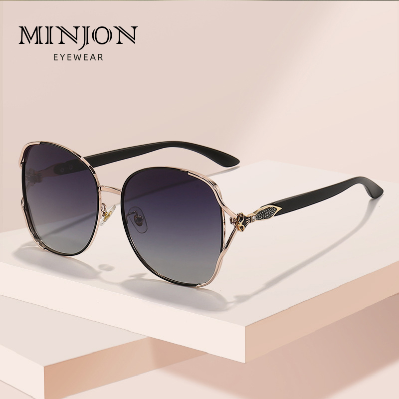 墨镜2025新款欧美时尚金属个性大框偏光明星街拍遮阳镜女士太阳镜