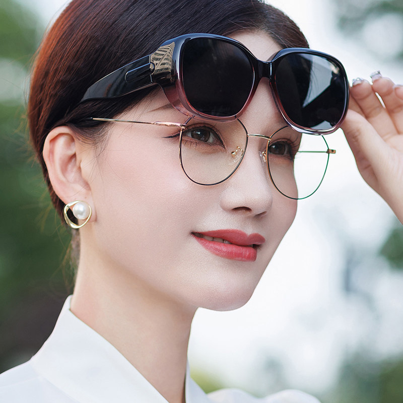 超轻偏光太阳镜套镜近视眼镜专用男女通用防紫外线遮阳墨镜防晒镜