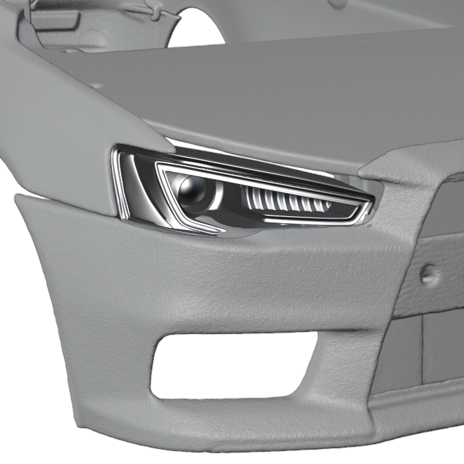 锐牌灯厂 1/24 三菱Evolution Varis车灯改件 适配青岛社