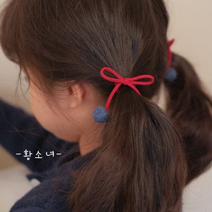 韩版儿童高弹力樱桃发圈洋气小女孩扎头发皮筋甜美女童发绳发饰