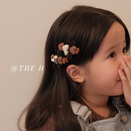 黄小妞早秋可爱蝴蝶结女童发夹