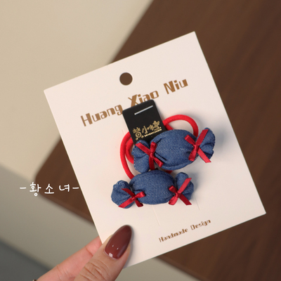 女童韩版蝴蝶结发圈高弹百搭