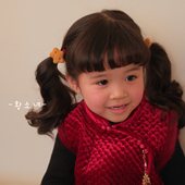 The H手工毛绒星星发绳女童可爱发饰儿童弹力卡通皮筋头饰