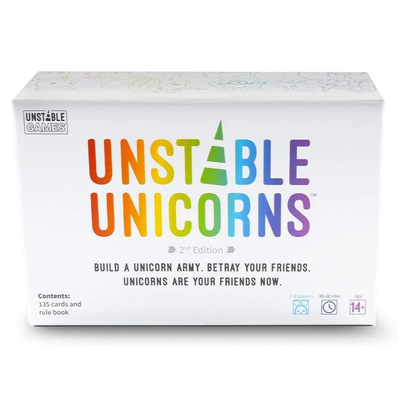 新Unstable Unicorns Adventures 独角兽 大冒险拓展聚会游戏卡片