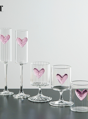 高硼硅玻璃杯家用耐高温玻璃杯女高颜值水杯泡茶杯子咖啡杯牛奶杯