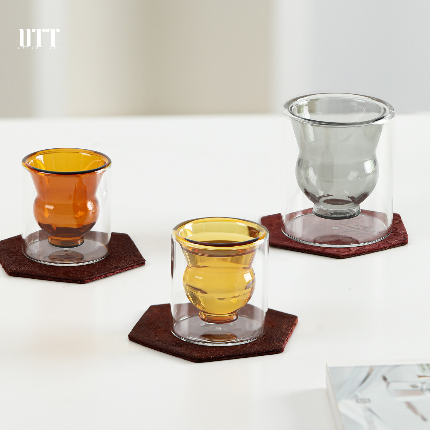 耐热玻璃茶杯高硼硅双层玻璃杯子茶具品茗杯2026新款高端主人杯