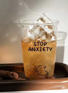 高颜值啤酒杯高硼硅玻璃杯子耐高温家用喝水杯子饮料牛奶咖啡杯