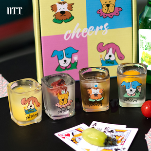 鸡尾酒调酒龙舌兰shot杯一口杯子弹杯烧酒杯子轰炸机烈酒杯清酒杯