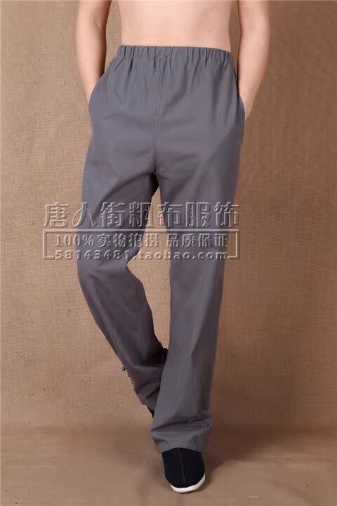 瑕疵亏本清仓 中式纯棉老粗布唐装演员服丐服男士唐装上衣裤子