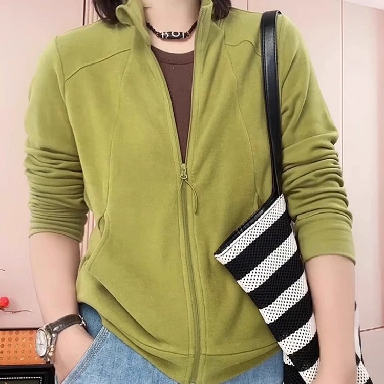 2025欧货秋季新款长袖外套女设计感宽松小众气质百搭简约开衫上衣