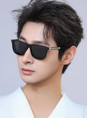 新款男士方框墨镜高级感开车驾驶专用偏光太阳镜司机防晒防紫外线