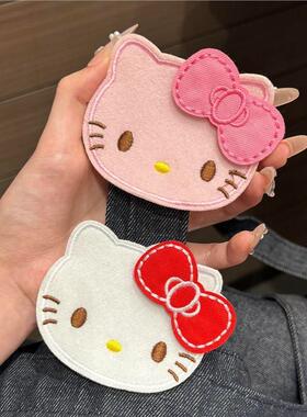 化妆前额碎发发帖猫可爱卡通贴女整理布艺KT夏日无痕神器洗脸刘海