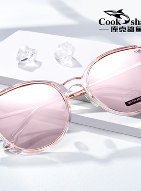 鲨鱼女士偏光开车潮人眼镜