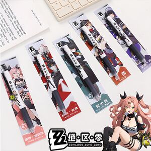 日本ZEBRA斑马绝区零限定DIY贴纸款考试按动笔中性笔黑色笔稀有款
