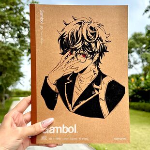 日本KOKUYO国誉B5记事本女神异闻录痛本DIY横线写字本子明智吾郎