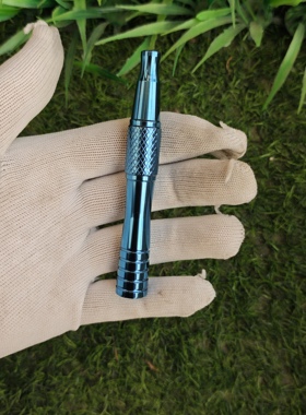 钛合金阳极氧化蓝色长款tc4男士安全剃刀柄老式刮胡刀手柄r89r95