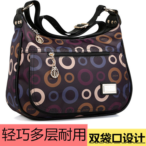 中年布包斜挎女妈妈女牛津纺帆布