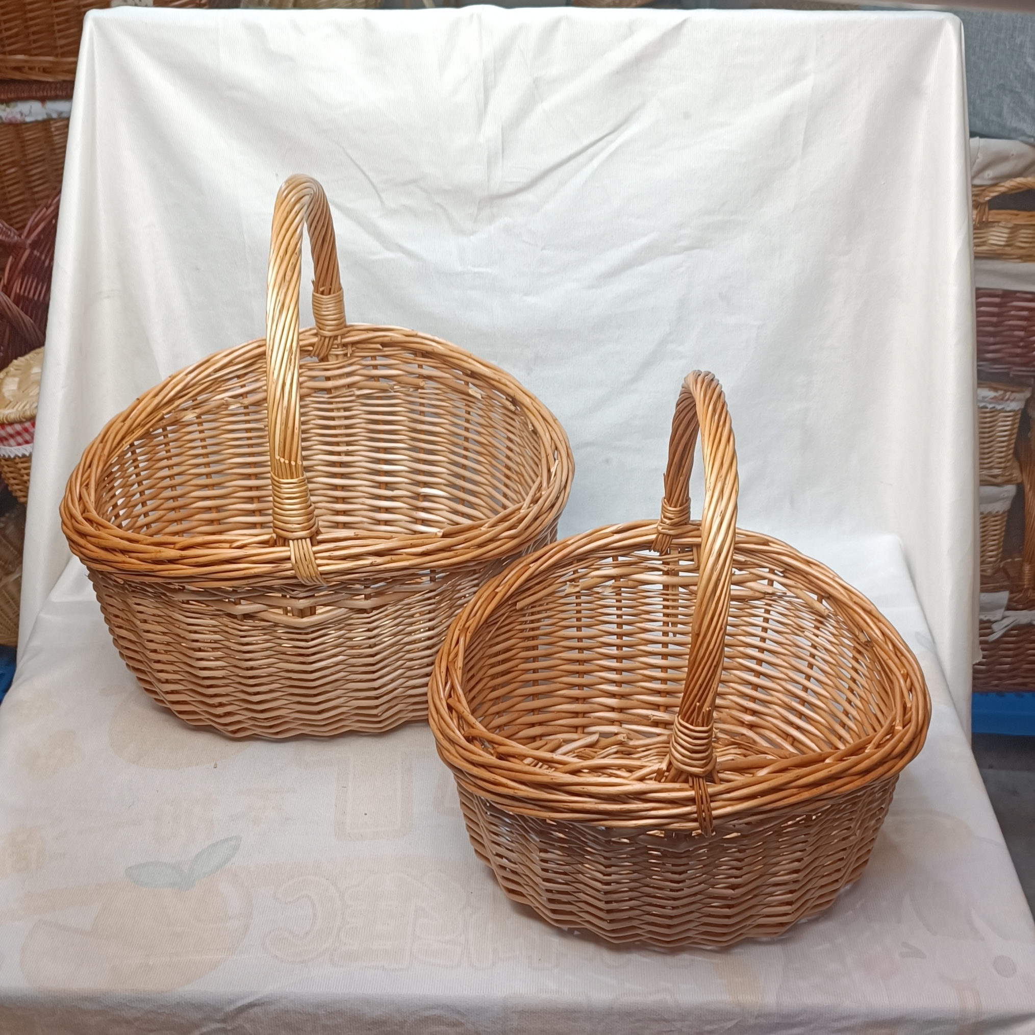 采摘篮子藤编收纳篮柳编手提篮
