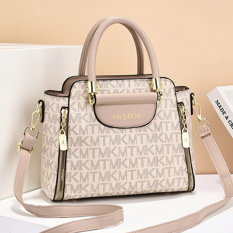 软皮包包女包2026新款字母印花手提小包时尚百搭大容量女士斜挎包