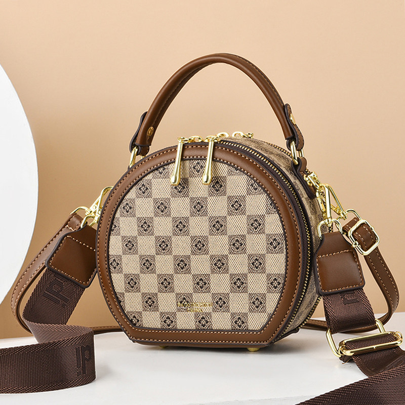 时尚高级感包包女2025新款潮秋冬小圆包迷你百搭单肩斜挎手提女包