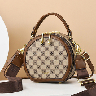 时尚高级感包包女2026新款潮春夏小圆包迷你百搭单肩斜挎手提女包