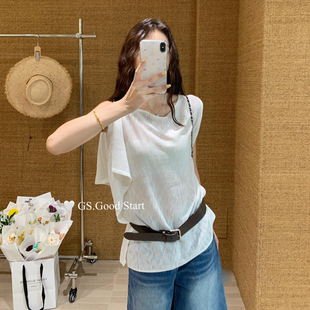 清仓捡漏 慵懒风设计感宽松显瘦百搭气质针织背心G2285 夏季