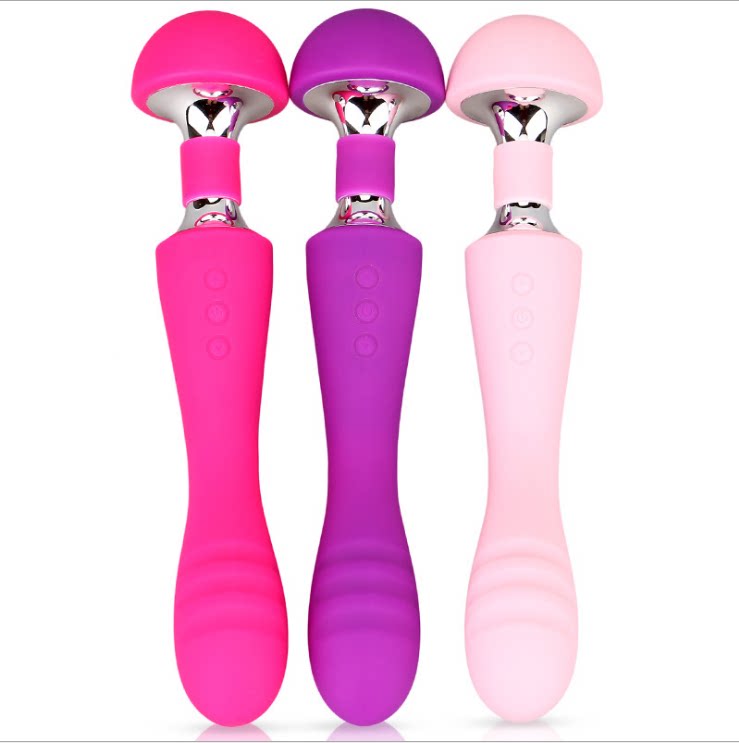 家用美容充电款胸部面部震动按摩仪按摩笔小按摩棒头静音防水女用