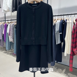 C+系列】MOCO连衣裙针织开衫套装摩安珂春秋MBE3DRS041专柜