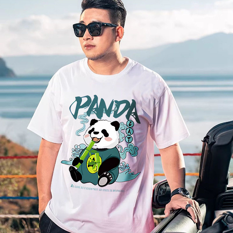 300斤胖子男装潮大码大肚子t恤男短袖2026新款夏季加肥加大号学生