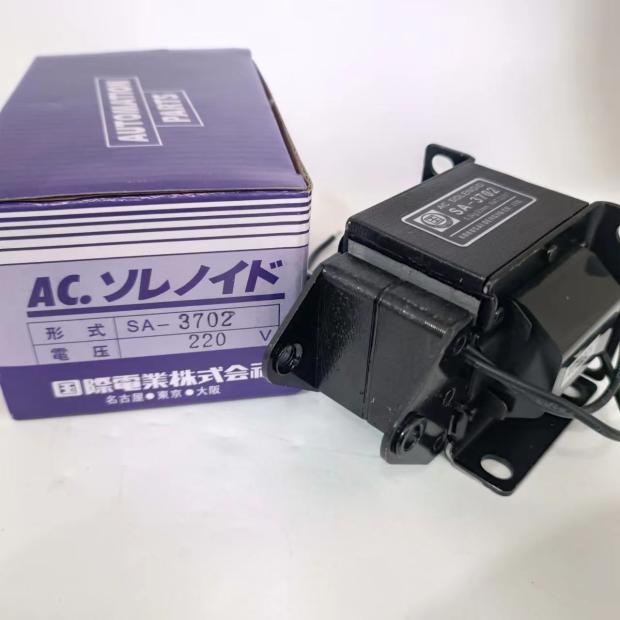 国字牌 SA-3702交流推拉式牵引电磁铁吸力5.0N/5KG行程20mm 220V