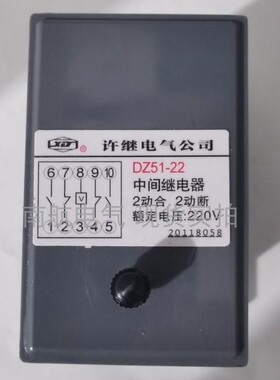 许继DZ51-22 40 DZ52-22 40 中间继电器 DC110 220V两开两闭 现货
