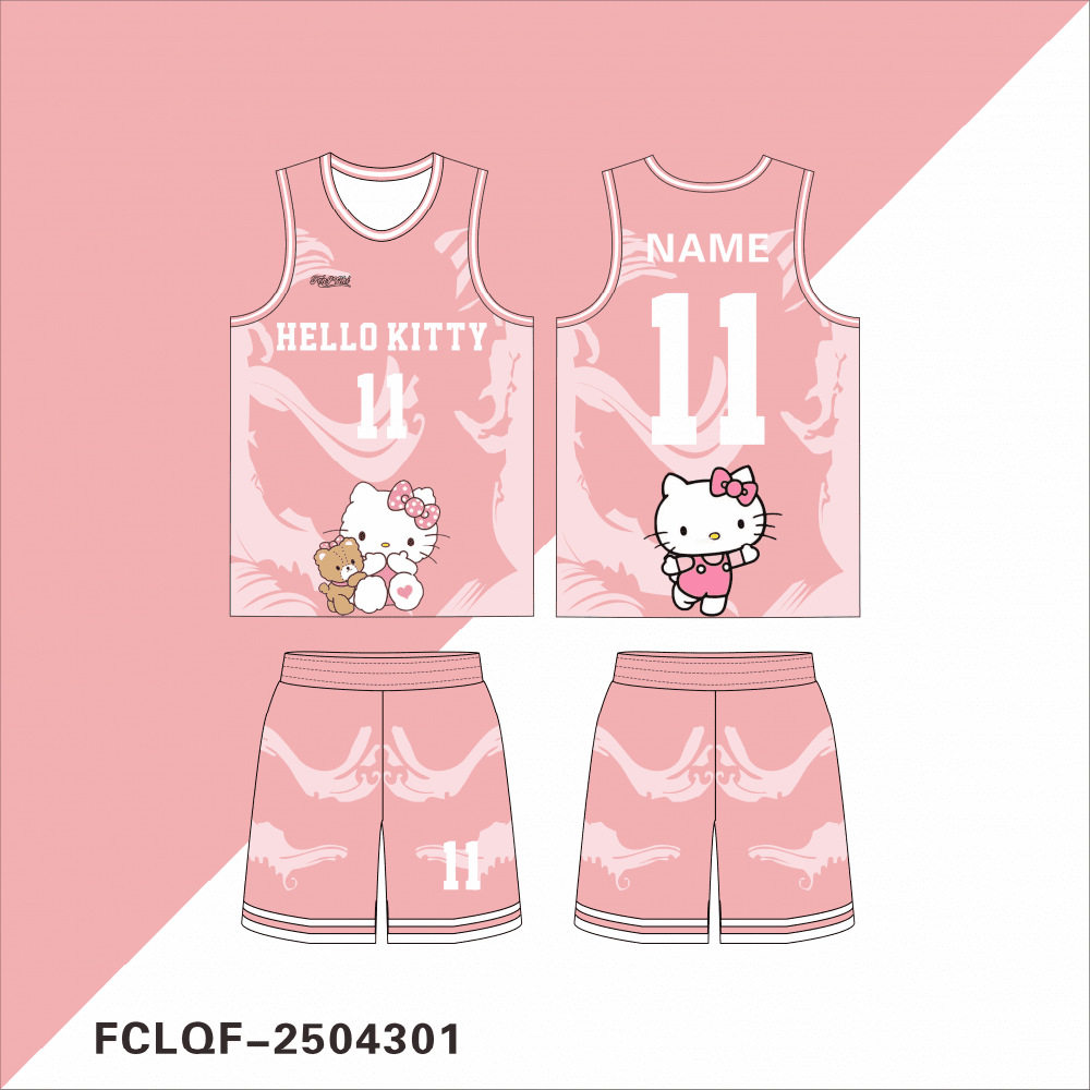 篮球服美式男女大学生定制比赛团体队服白粉色球衣个性印字号背心