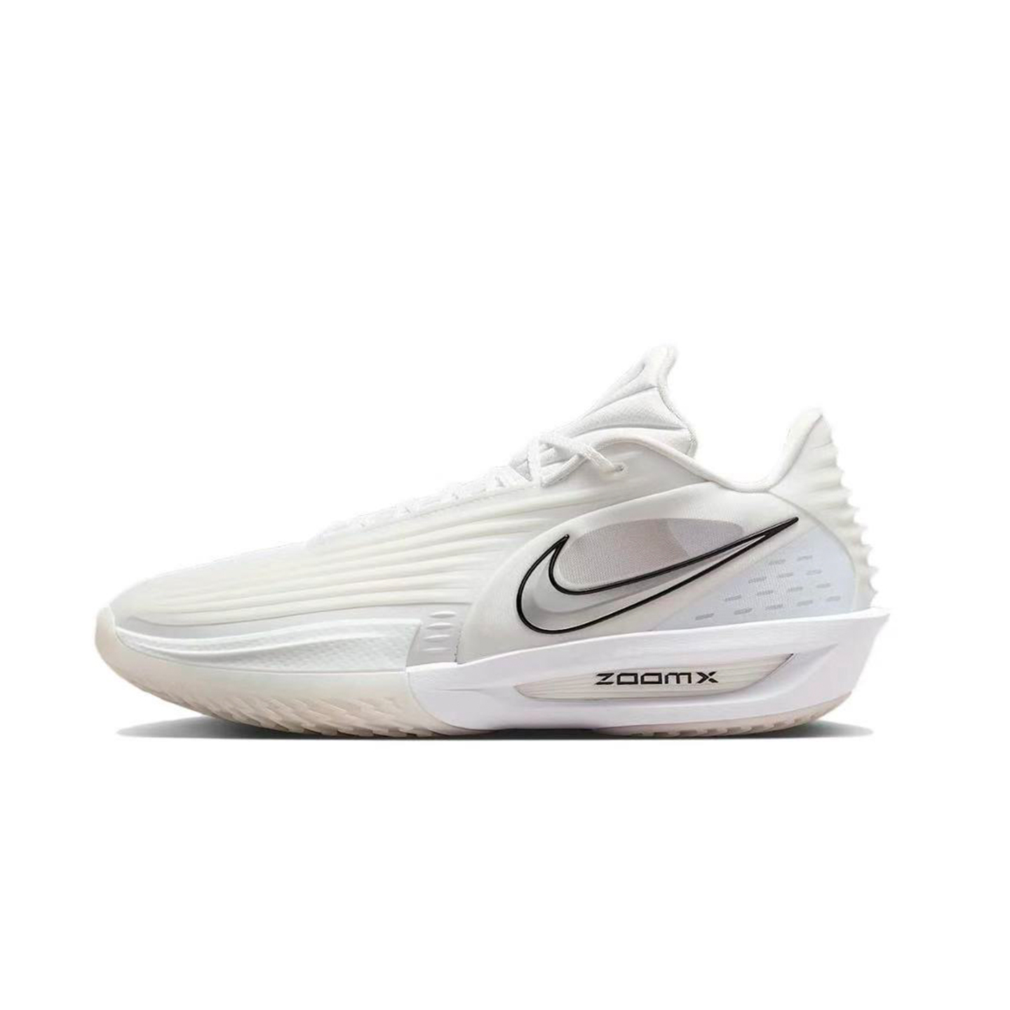 NIKE男子银白简约百搭缓震篮球鞋