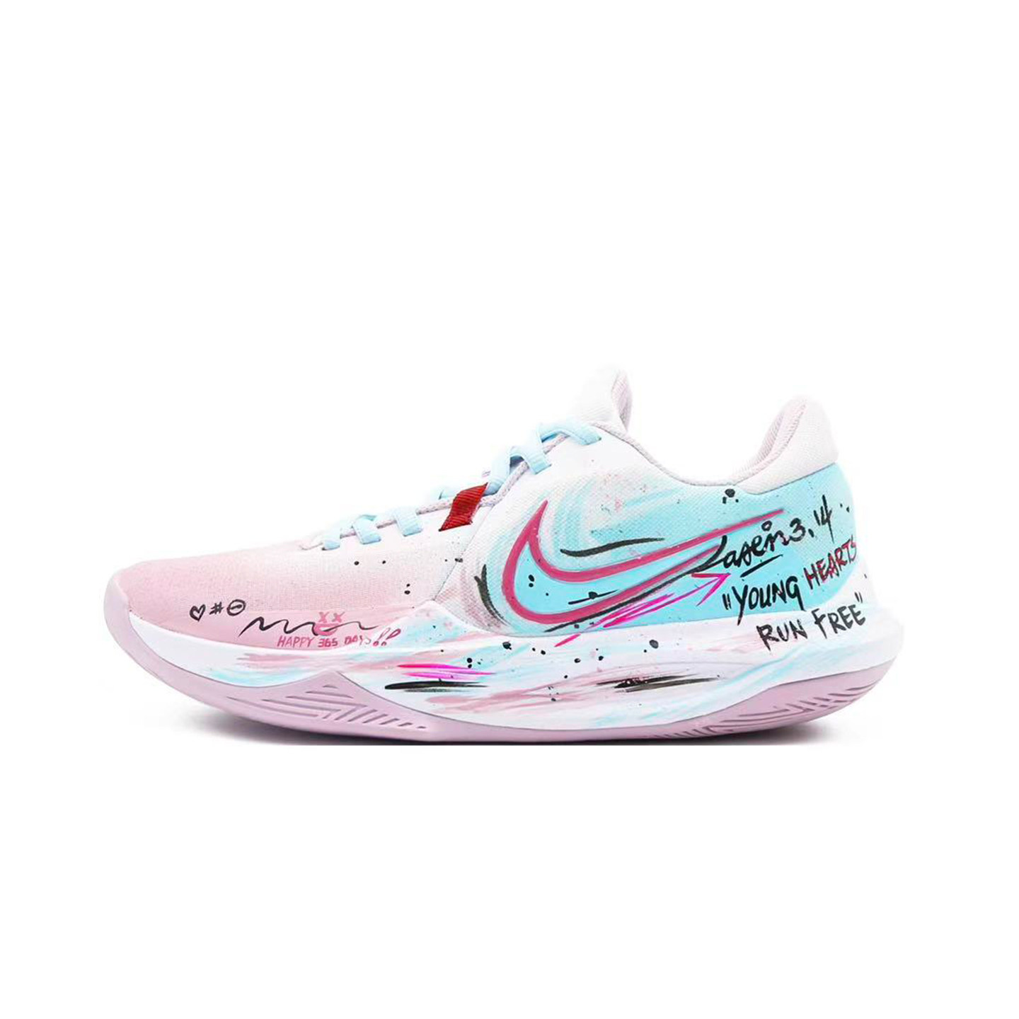 NIKE男子个性手绘涂鸦篮球鞋