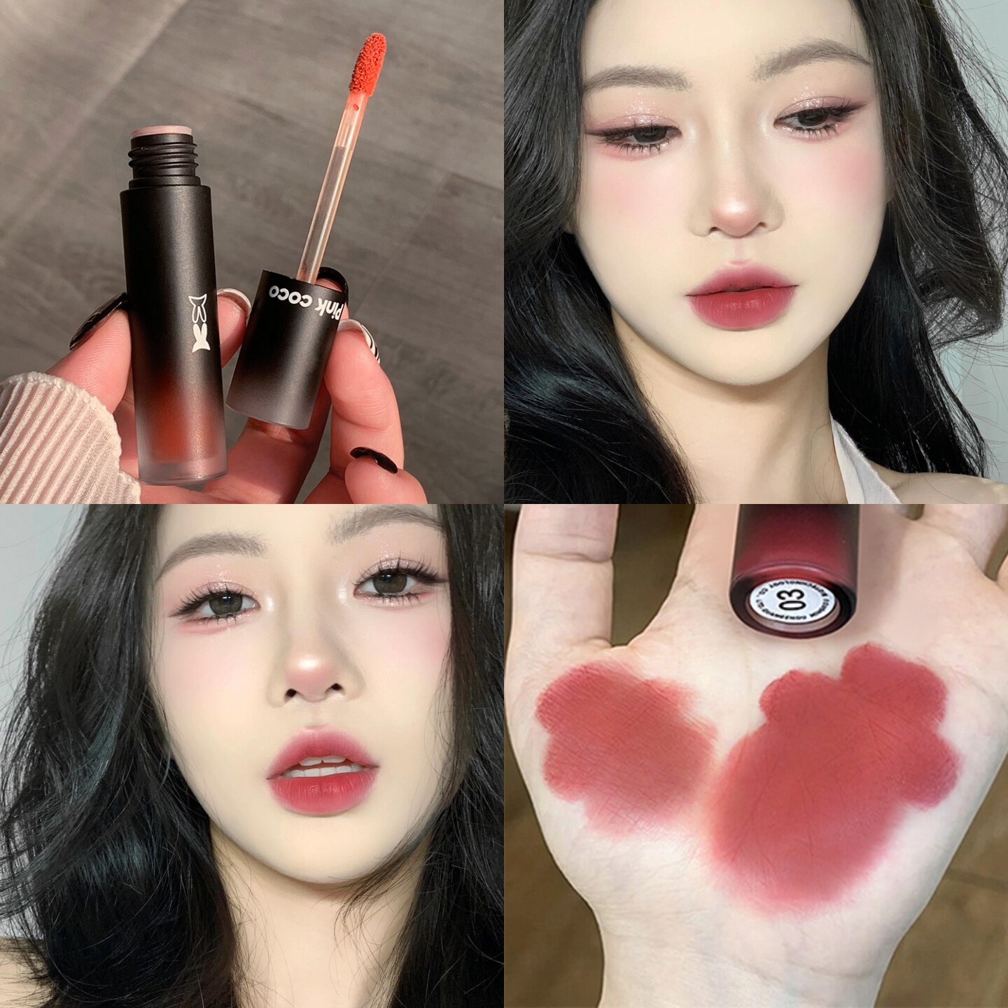 甜蜜暴击~超显白唇釉高级雾面哑光不掉色不沾杯百搭口红小众爆款