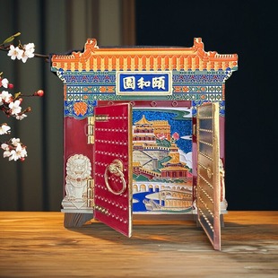 北京文创中轴线颐和园可开门金属冰箱贴高颜值城市收藏纪念品主题