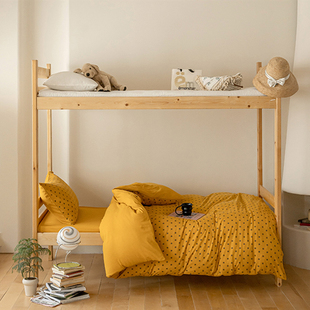 天竺棉学生三件套A类纯棉全棉宿舍单人床上用品0.9床笠床单款 套件