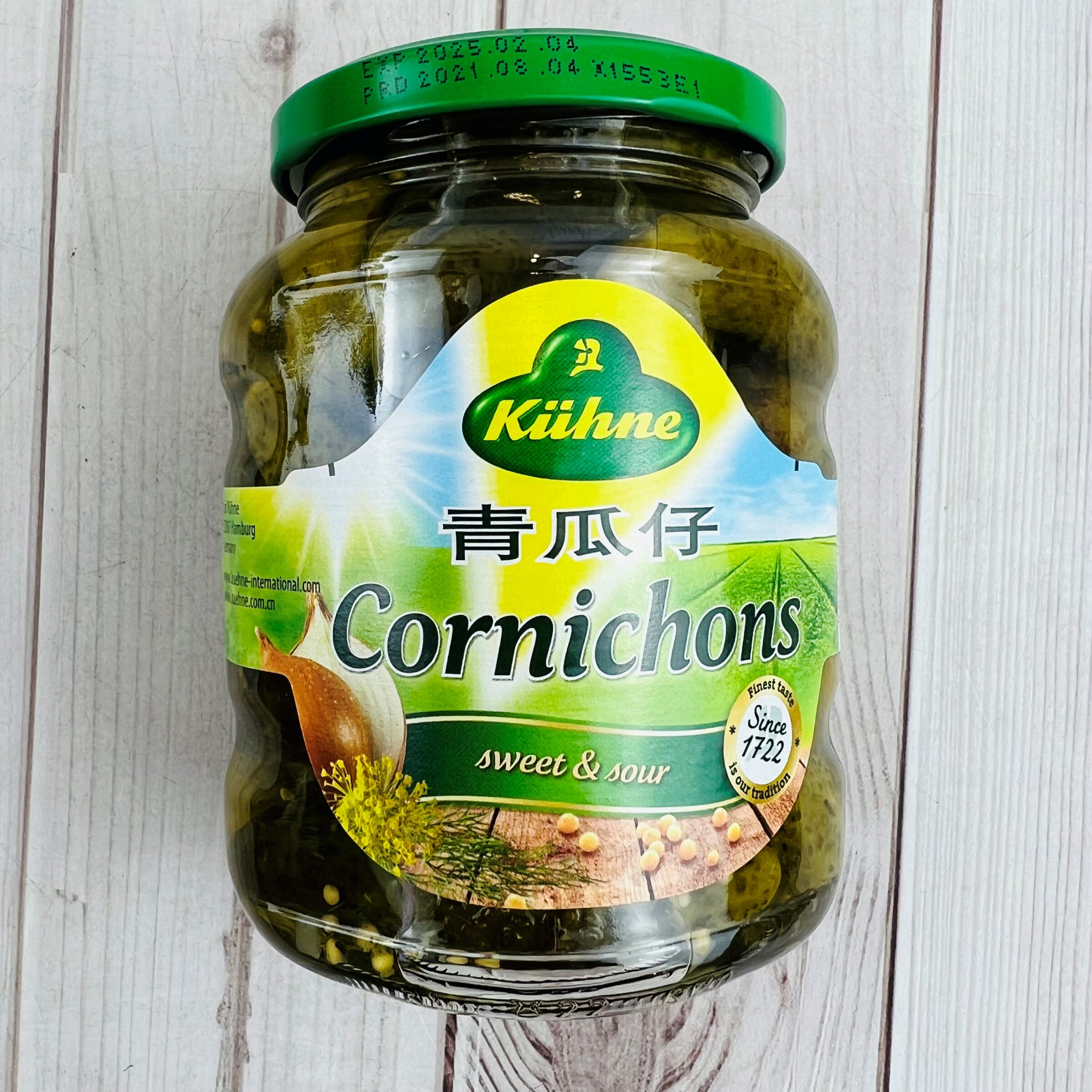 205668德国冠利青瓜仔kiihne cornichons 330g