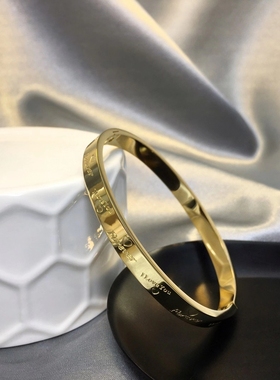 love玫瑰金百搭配饰情侣手环