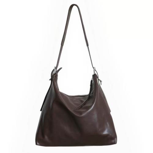 Lem秀款Belted hobo植糅牛皮托特流浪单肩包C-001M6578